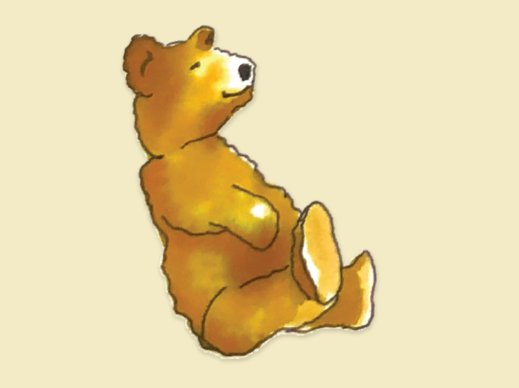 A Watercolor of a Teddy Bear
