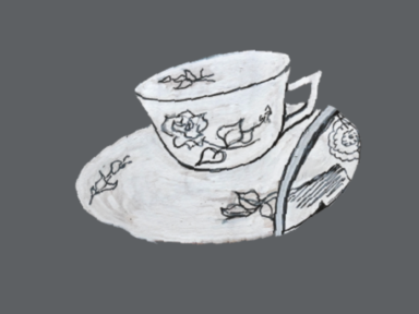 A Graphic of a Teacup