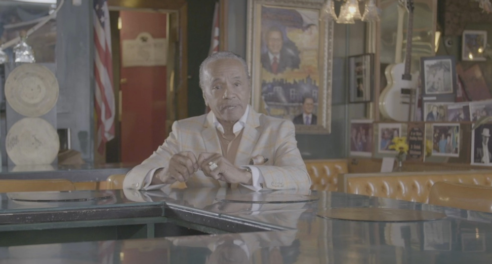 Larry Mongo, seen here at Cafe D'Mongos Speakeasy, filmed for Coming of Age: Detroit