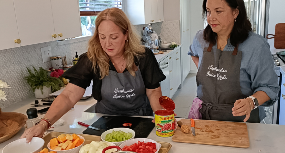The Sephardic Spice Girls preparing a dish for Kitchen Radio